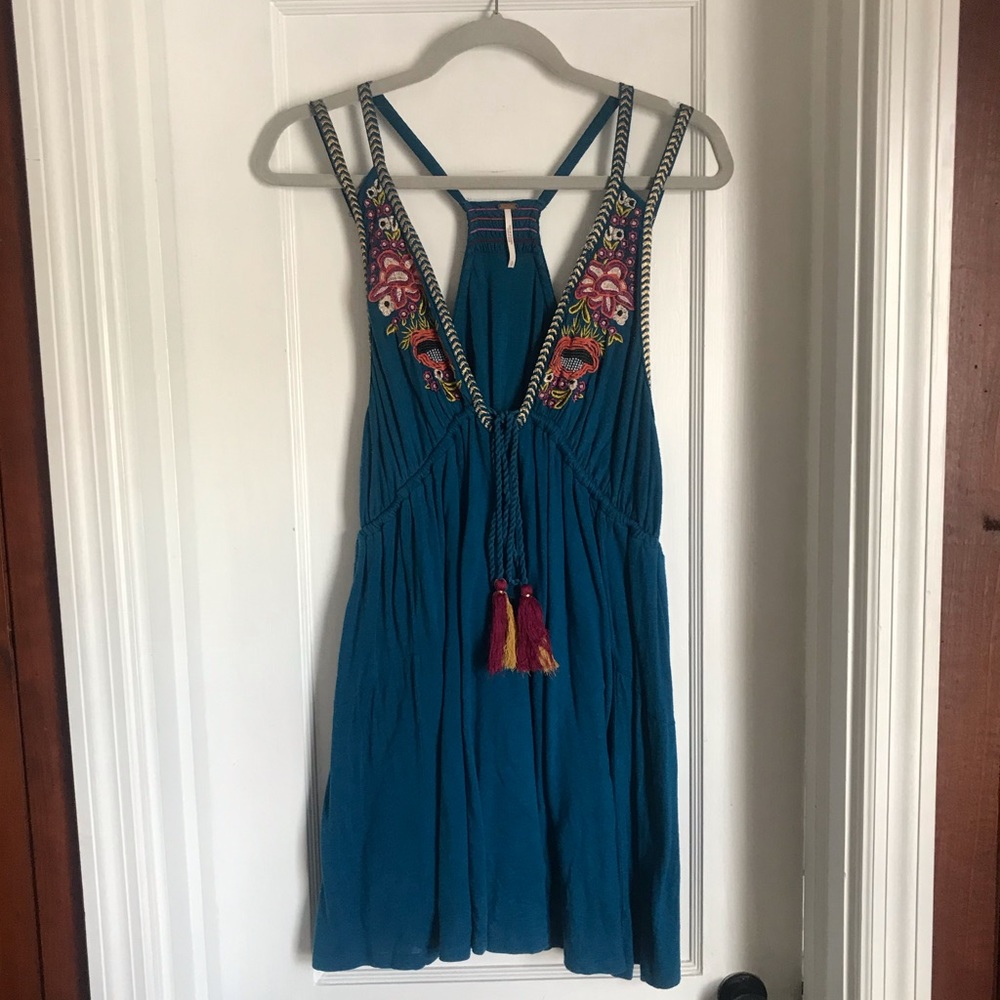 Free People Embroidered Boho Dress
